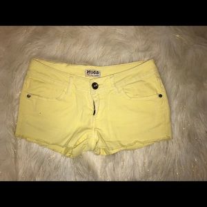 Yellow shorts